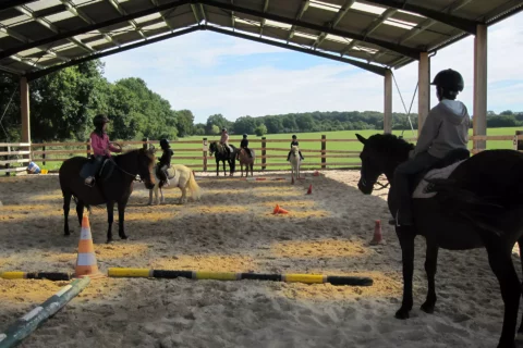 manège couvert pour chevaux